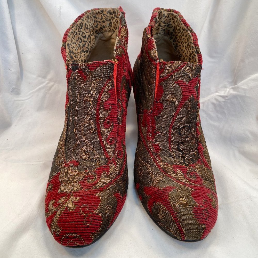 Baci Brocade Ankle Bootie